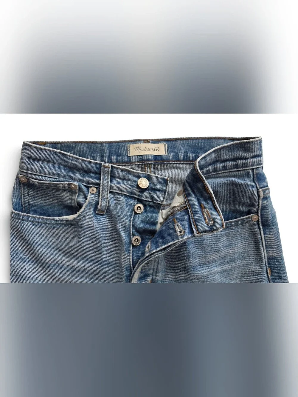 Madewell The Perfect Vintage Jean Light Wash High Rise Straight Women's Sz 25